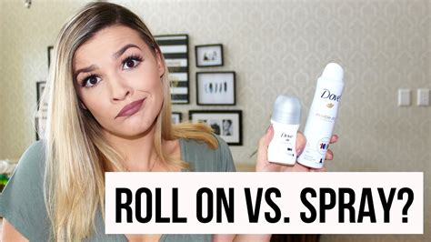 spray deodorant vs roll on.